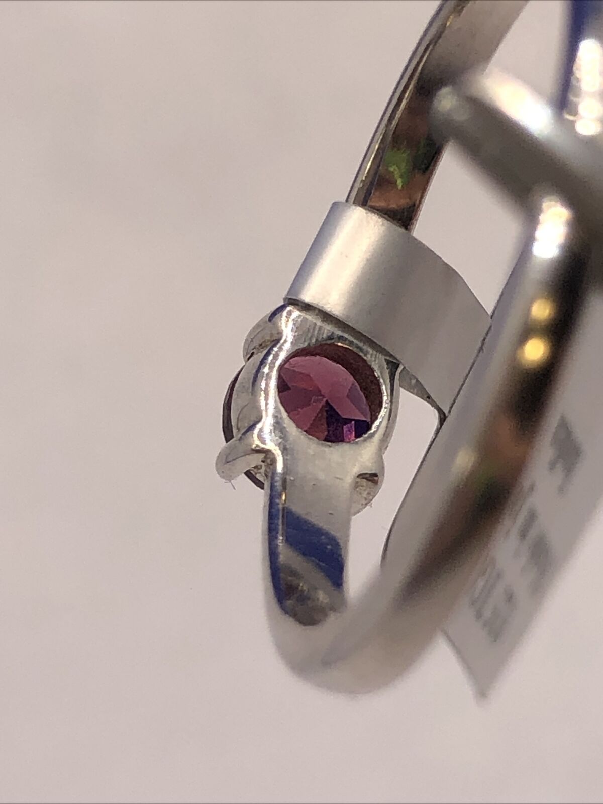 Designer 925 Sterling Silver Round Amethyst Solitaire Promise Ring