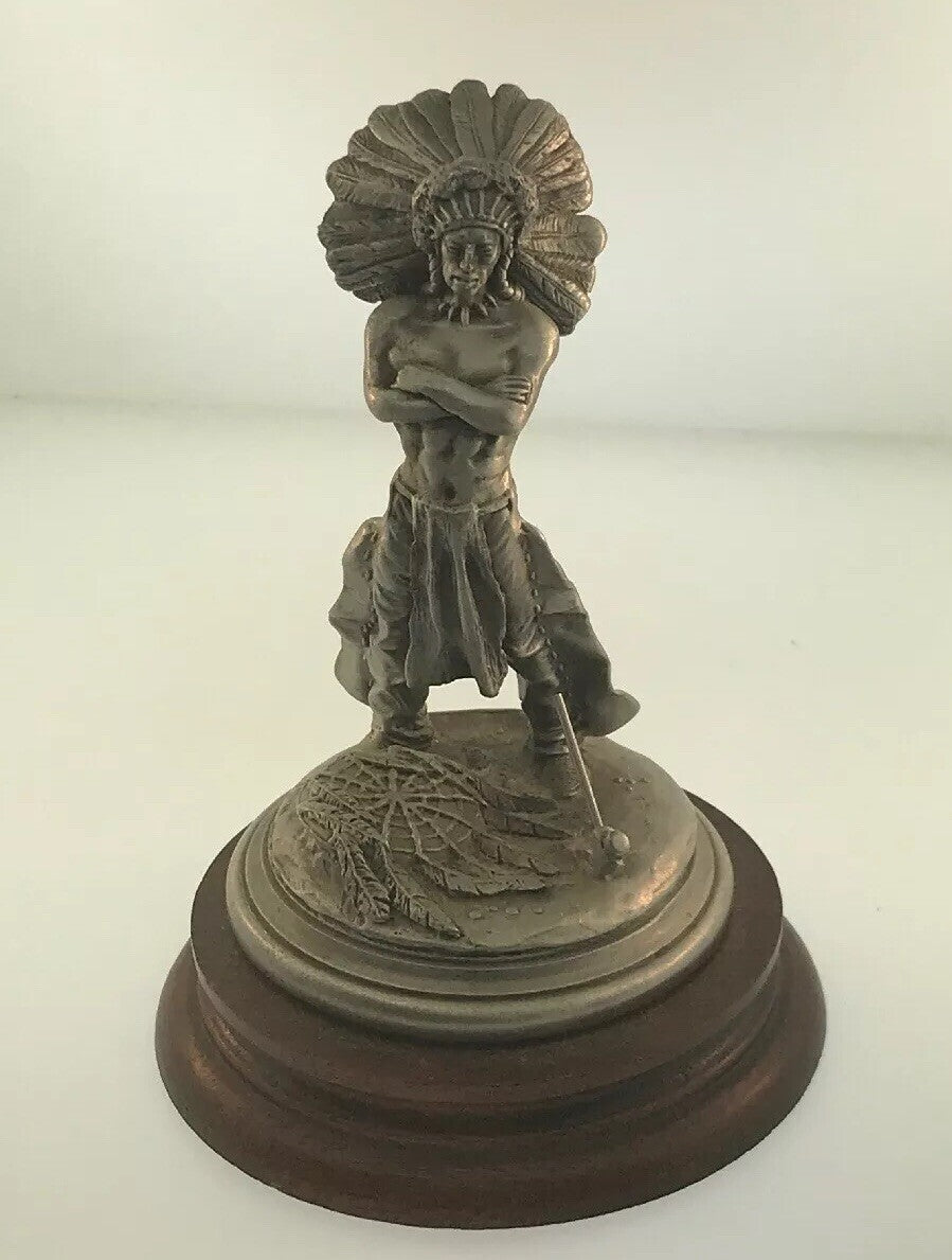 1981 Chilmark Fine Pewter Sioux War Chief LE # 1964/2500 Signed Don Polland