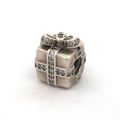 Retired PANODRA 925 Sterling Silver CZ Sparkling Surprise Gift Charm 791400CZ