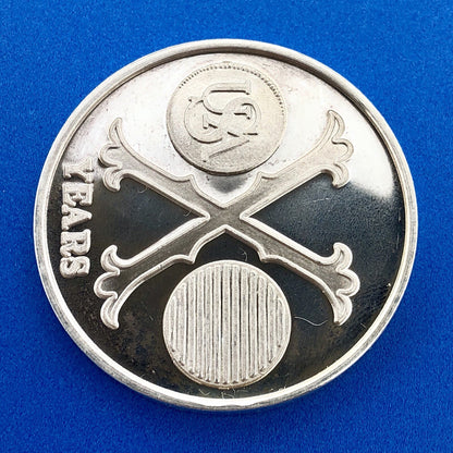 1973 Fairfield CA/Vallejo CA Coin Club 10 Year Anniv One Ounce .999 Silver Round