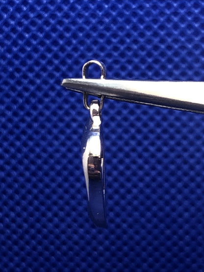 Designer THEDA 925 Sterling Silver White Amethyst Heart Love Anniversary Pendant