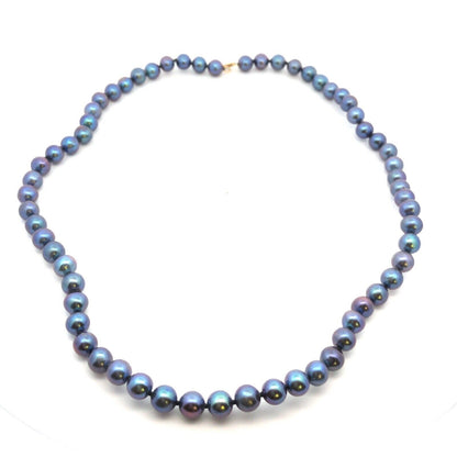 Designer 925 Sterling Silver Gold Vermeil Tahitian Pearl Beaded Necklace
