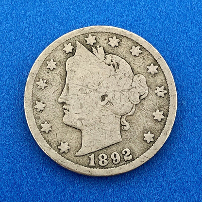 1892 95 96 98 Liberty Head Nickel Five Cents 5c Better Mixed Date Four Coin Lot