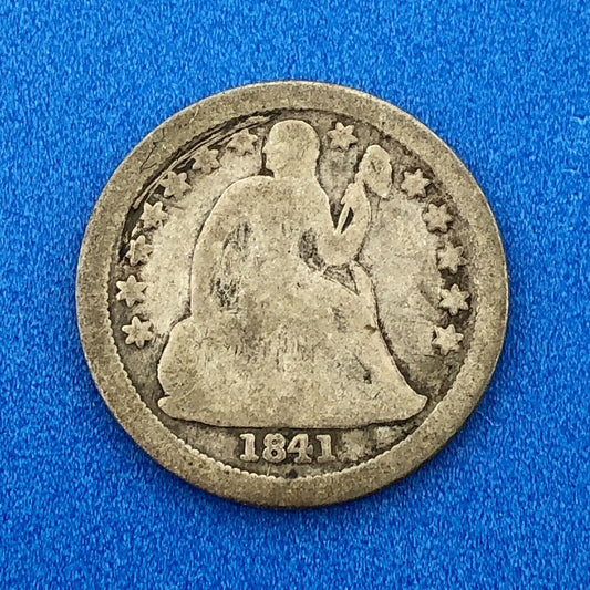 1841 O Seated Liberty Silver Dime 10c Better Key Rare Scarce New Orleans Coin