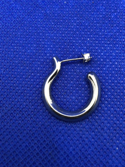 Designer 925 Sterling Silver Round Polished Small Hoop Earrings