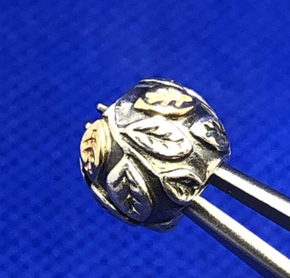 Retired PANDORA ALE 925 Silver 14K Gold Two-Toned Tree of Life Charm 790429