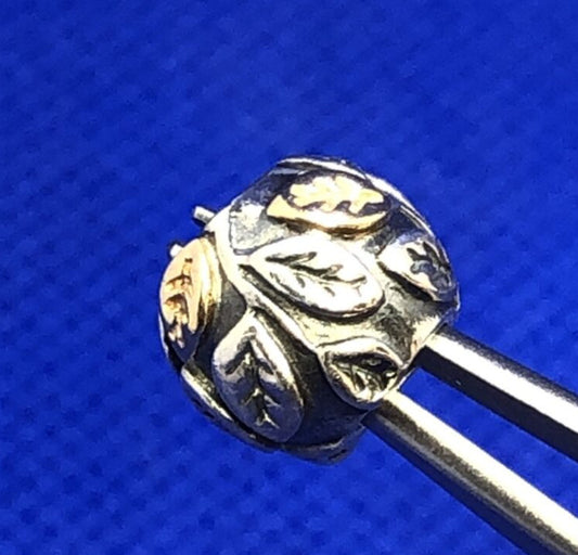 Retired PANDORA ALE 925 Silver 14K Gold Two-Toned Tree of Life Charm 790429