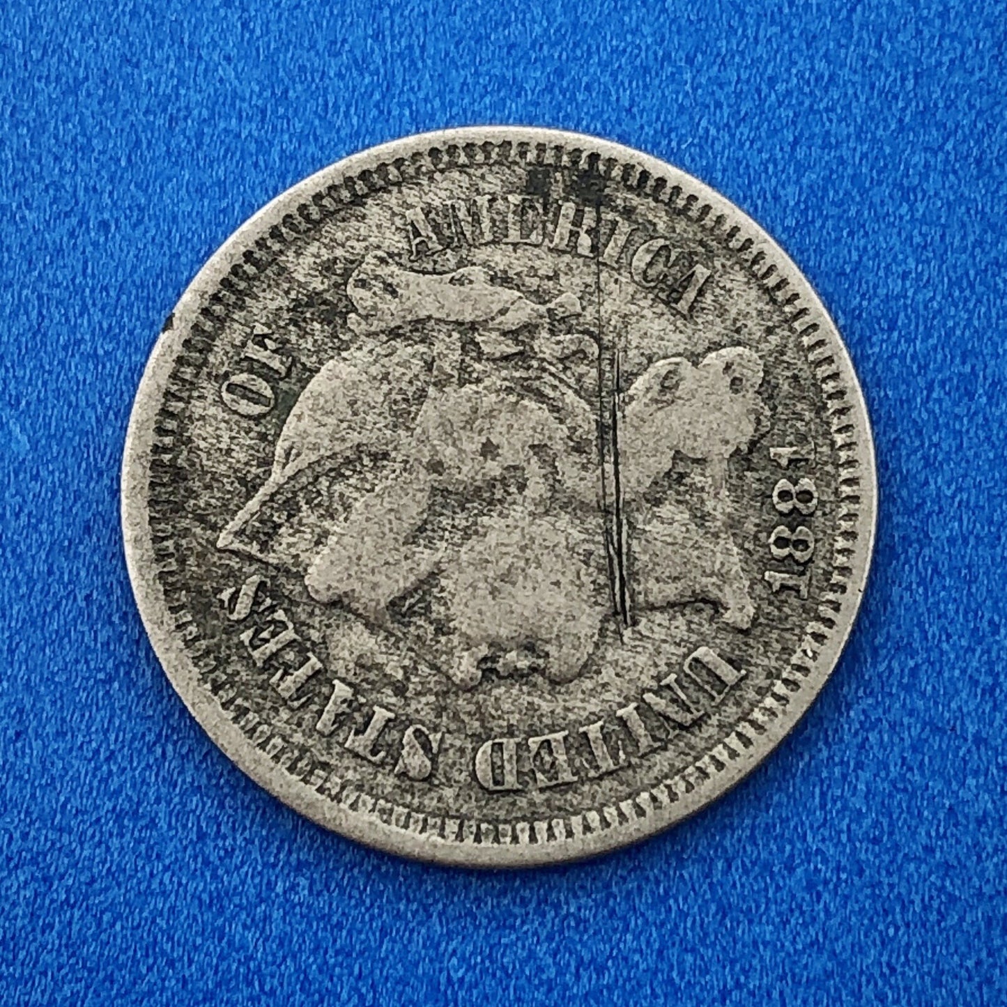 1881 P Nickel Three Cent Piece 3c Better Key Rare Scarce Philadelphia Coin