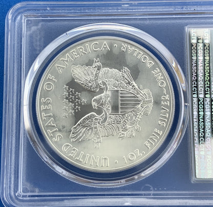 2017 $1 American Silver Eagle 1 oz 999 Fine Silver PCGS MS70 First Strike Coin