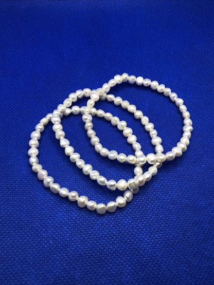 Honora Freshwater Collection Lot Of Six Stretch Bracelets In Pouch