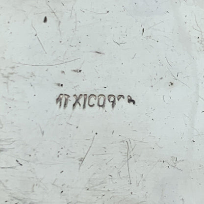 Estate Mexican Sterling Silver 925 Oval Cabochon Red Jasper Dangle Pendant