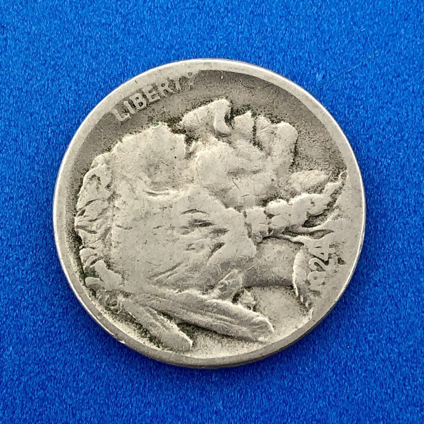 1924 S Indian Head Buffalo Nickel Better Key Scarce San Francisco Mint Coin