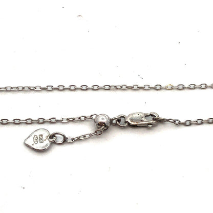 Vintage Designer 925 Sterling Silver Amethyst Fleur De Lis Pendant Necklace