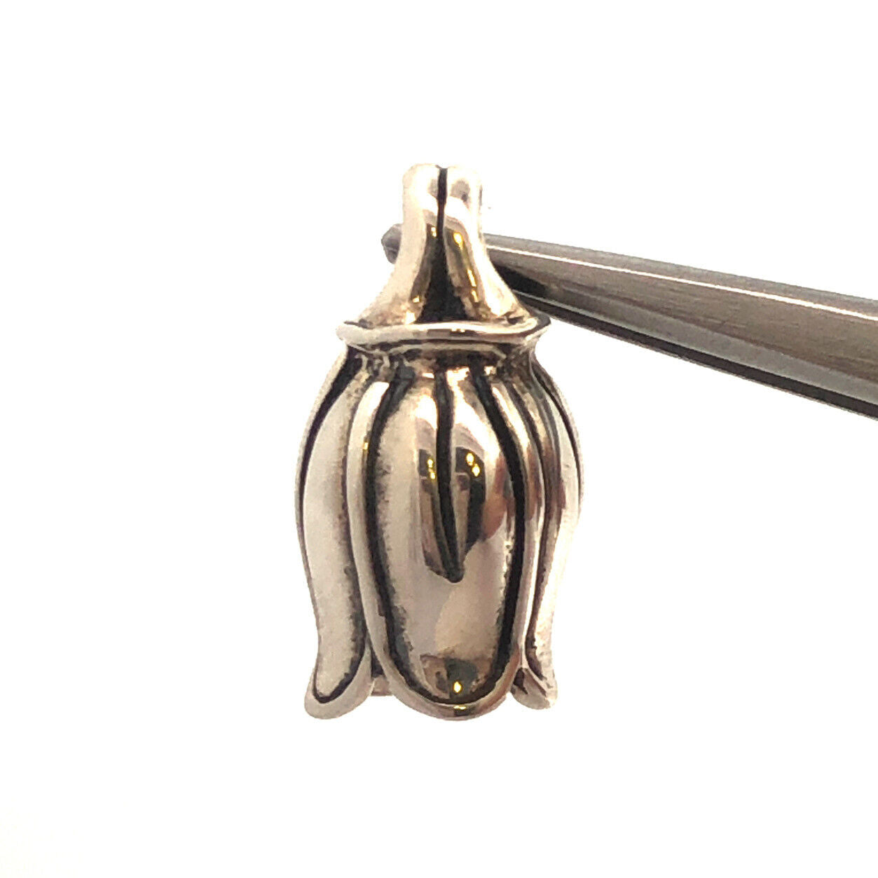 Designer Mignon Faget 925 Sterling Silver Tulip Collection Tulip Flower Pendant