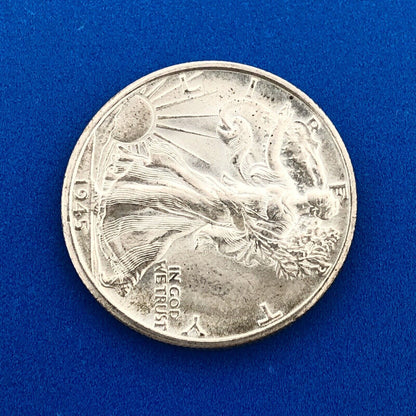 1945 D Silver Walking Liberty Half Dollar Better Key Denver Mint Coin GEM BU