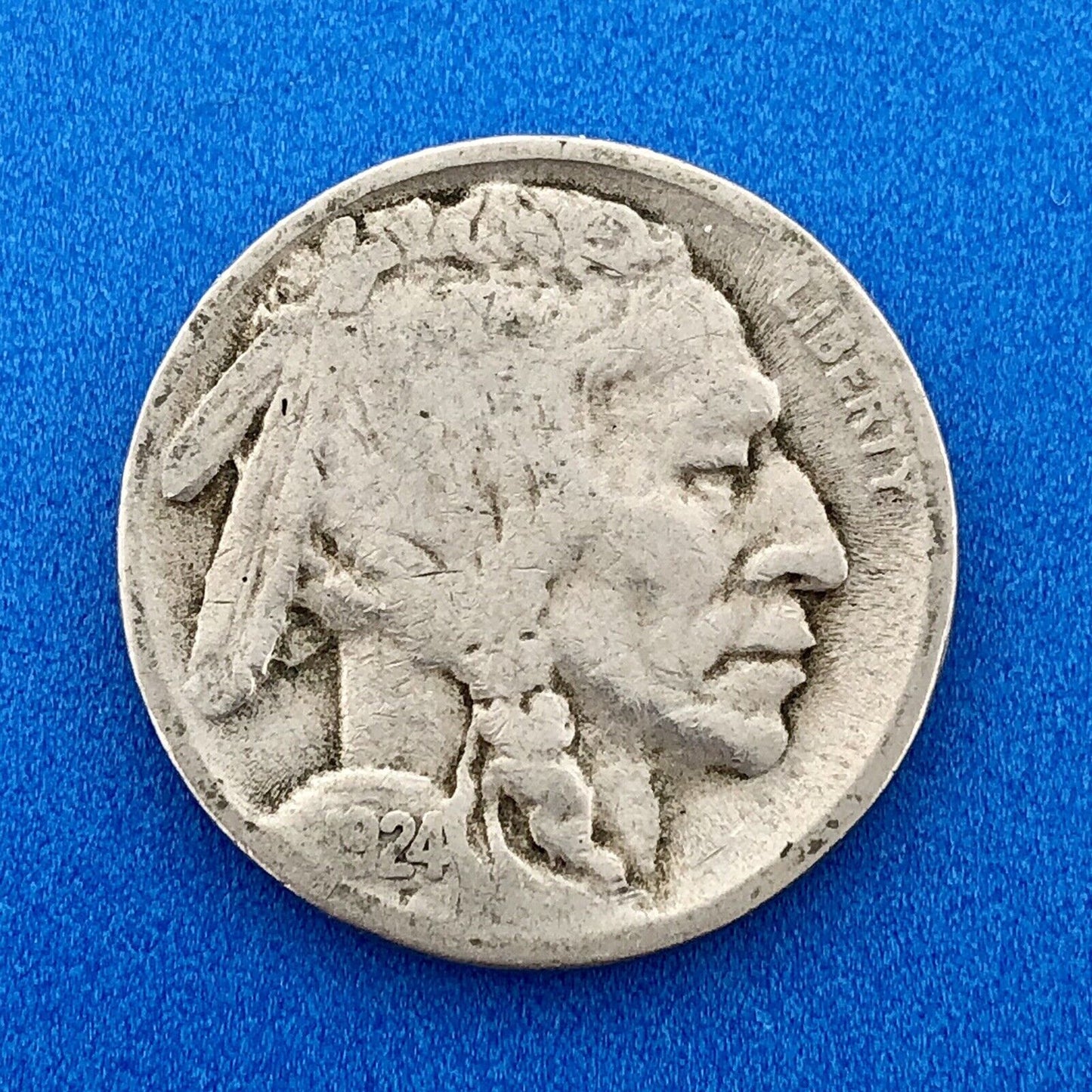 1921 P Indian Head Buffalo Nickel 5c Mixed Date Mint Mark Four Coin Lot