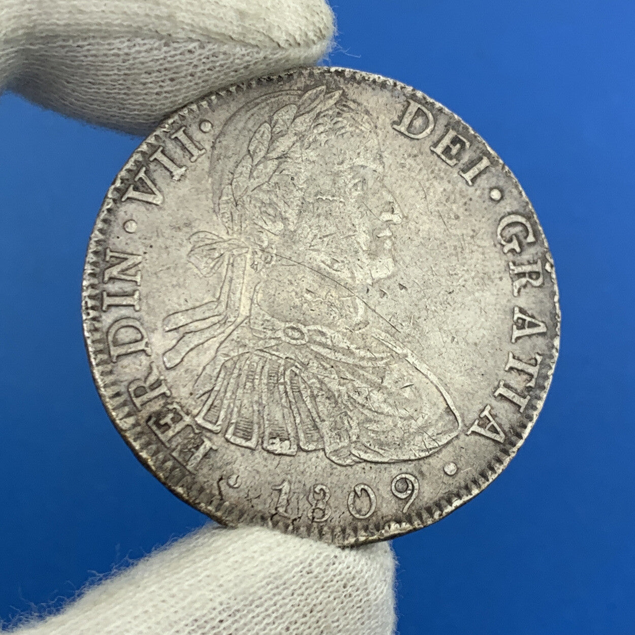1809 Mo Mexico City 8 Reales Key Better Date .903 Silver Mexico Coin