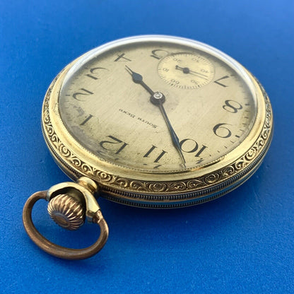 1924 South Bend 14K Gold Filled Case Grade 211 17 Jewels Pocket Watch Runs