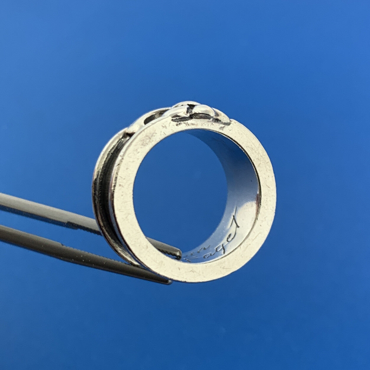 Designer Mignon Faget Sterling Silver 925 Fleur De Lis Thick Ring Size 5.75