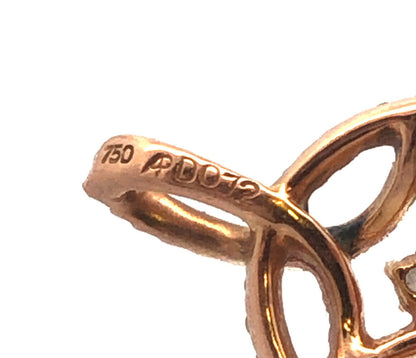 Designer 18K Yellow Gold Round Diamond Pave Floral Oval Pendant