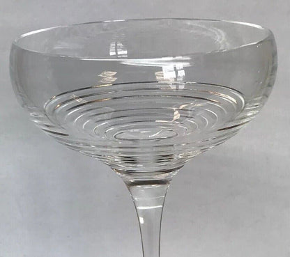 Vintage Waterford Tall Sherbet Champagne Pedestal Glass Elegant Bar Stemware