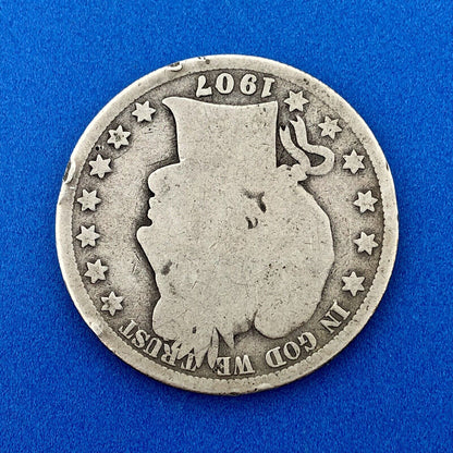 1907 S Silver Barber Half Dollar Better Key Date Rare Scarce San Francisco Coin