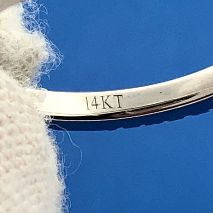 Stunning Vera Wang 14k White Gold Princess Cut Diamond Engagement Ring Size 6.25