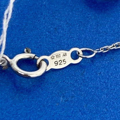 Kay Jewelers 925 Sterling Silver Oval Citrine Diamond Accent Pendant Necklace