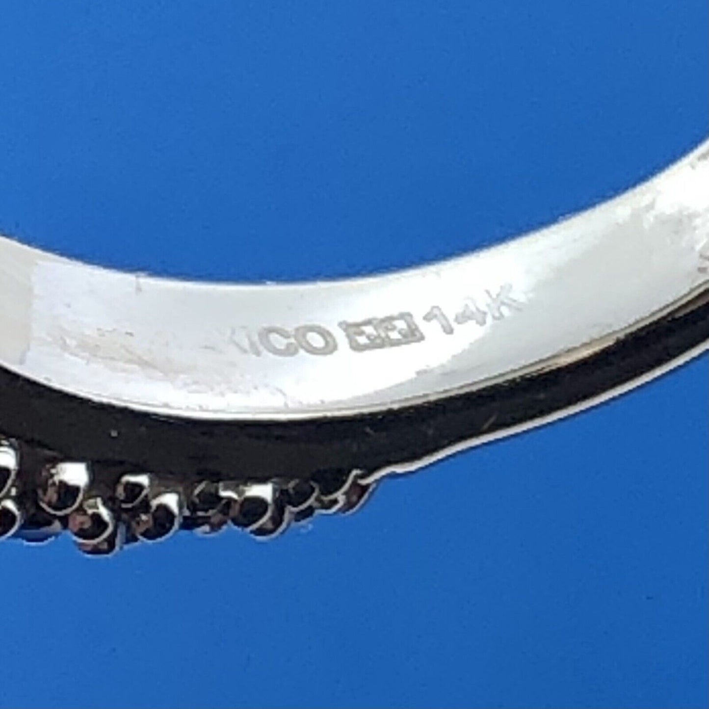 Stunning 14K White Gold Mexican Fire Opal Diamond Halo Ladies Cocktail Ring