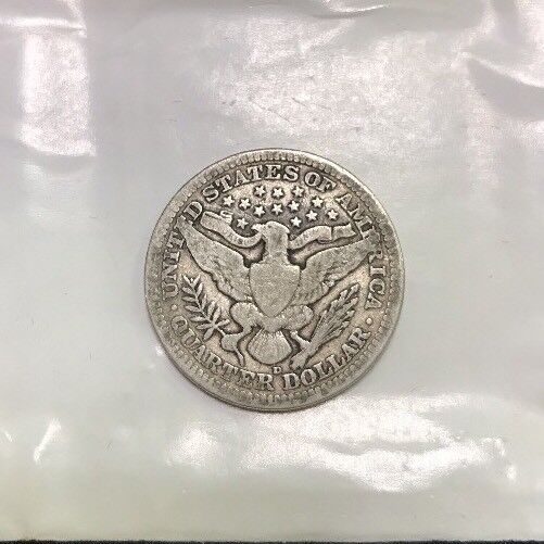 1914 D Barber Silver Quarter 25c $.25 Better Key Denver Rare Scarce