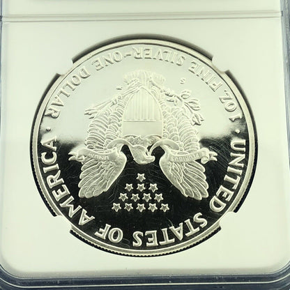 1992 S Proof American Silver Eagle 1 Oz 999 Fine Silver NGC PF69 Ultra Cameo