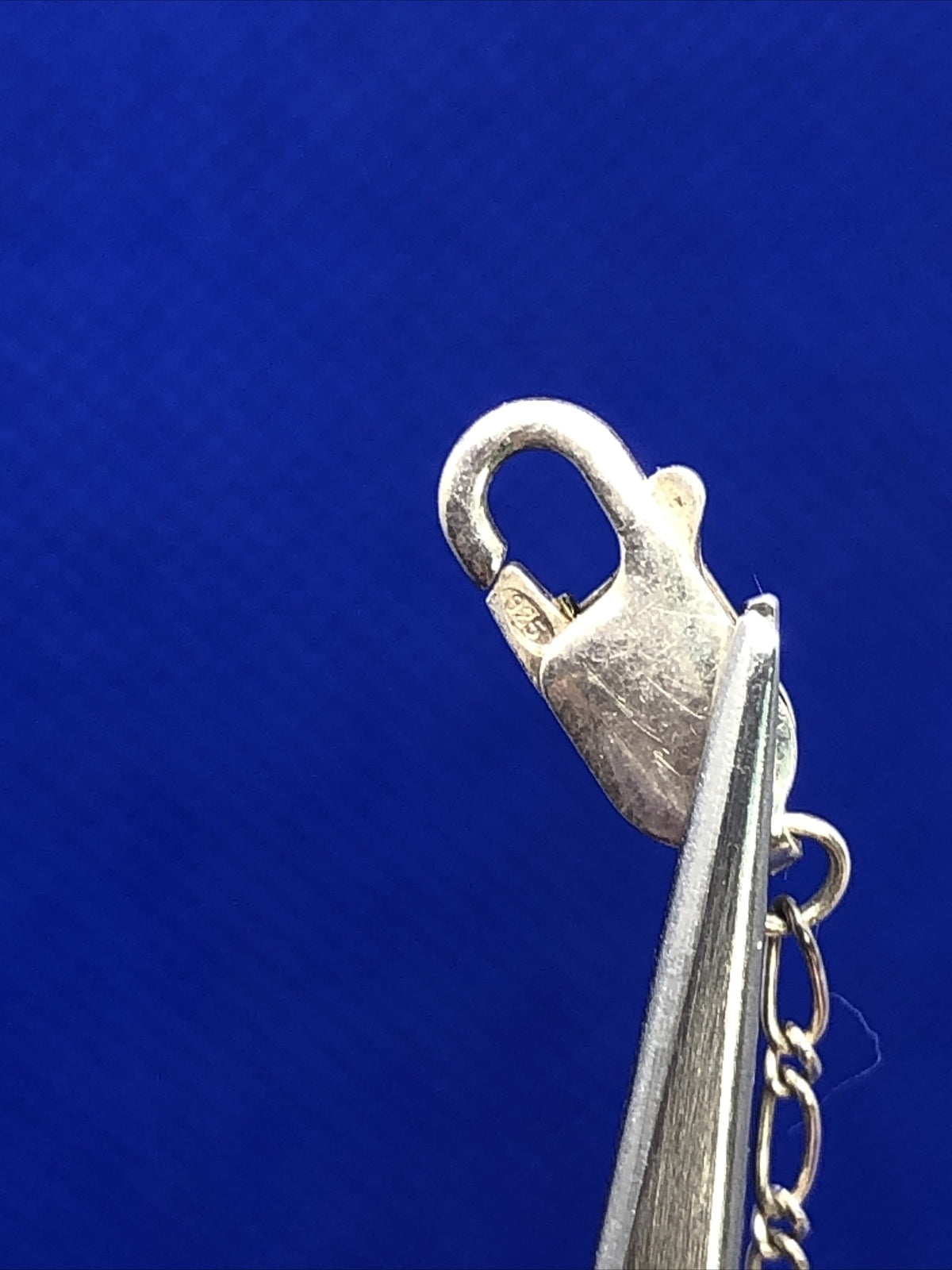 Designer Mignon Faget 925 Sterling Silver Diamond Acanthus Leaf Pendant Necklace