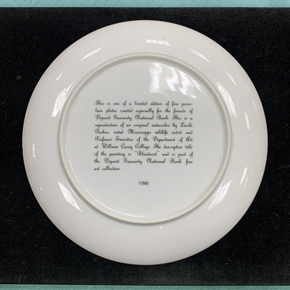 1986 Limited Edition Lucile Parker Bloodroot Promotional Porcelain Plate