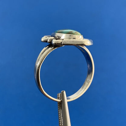 Estate Bell Trading Post 925 Sterling Silver Turquoise Native American Ring