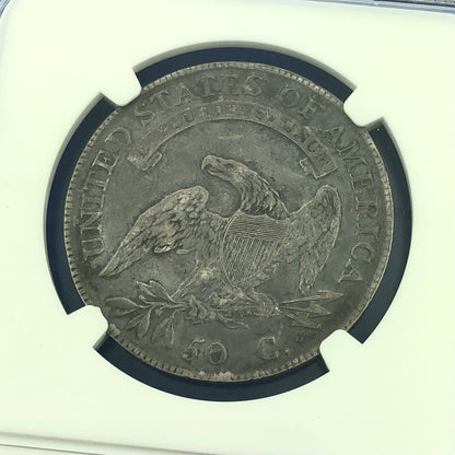 1808/7 Capped Bust Silver Half Dollar 50c Lettered Edge NGC VF30 O-101 Coin