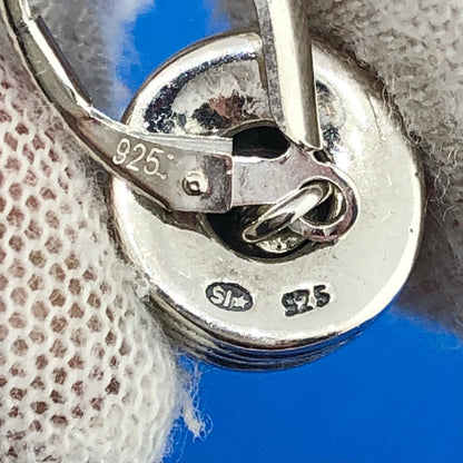 Stunning Sterling Silver 925 Coil Ring Leverback Dangle Earrings