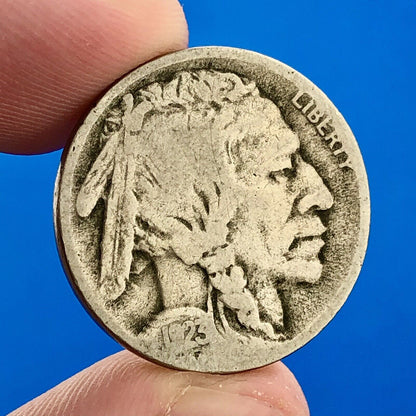 1921 P Indian Head Buffalo Nickel 5c Mixed Date Mint Mark Four Coin Lot