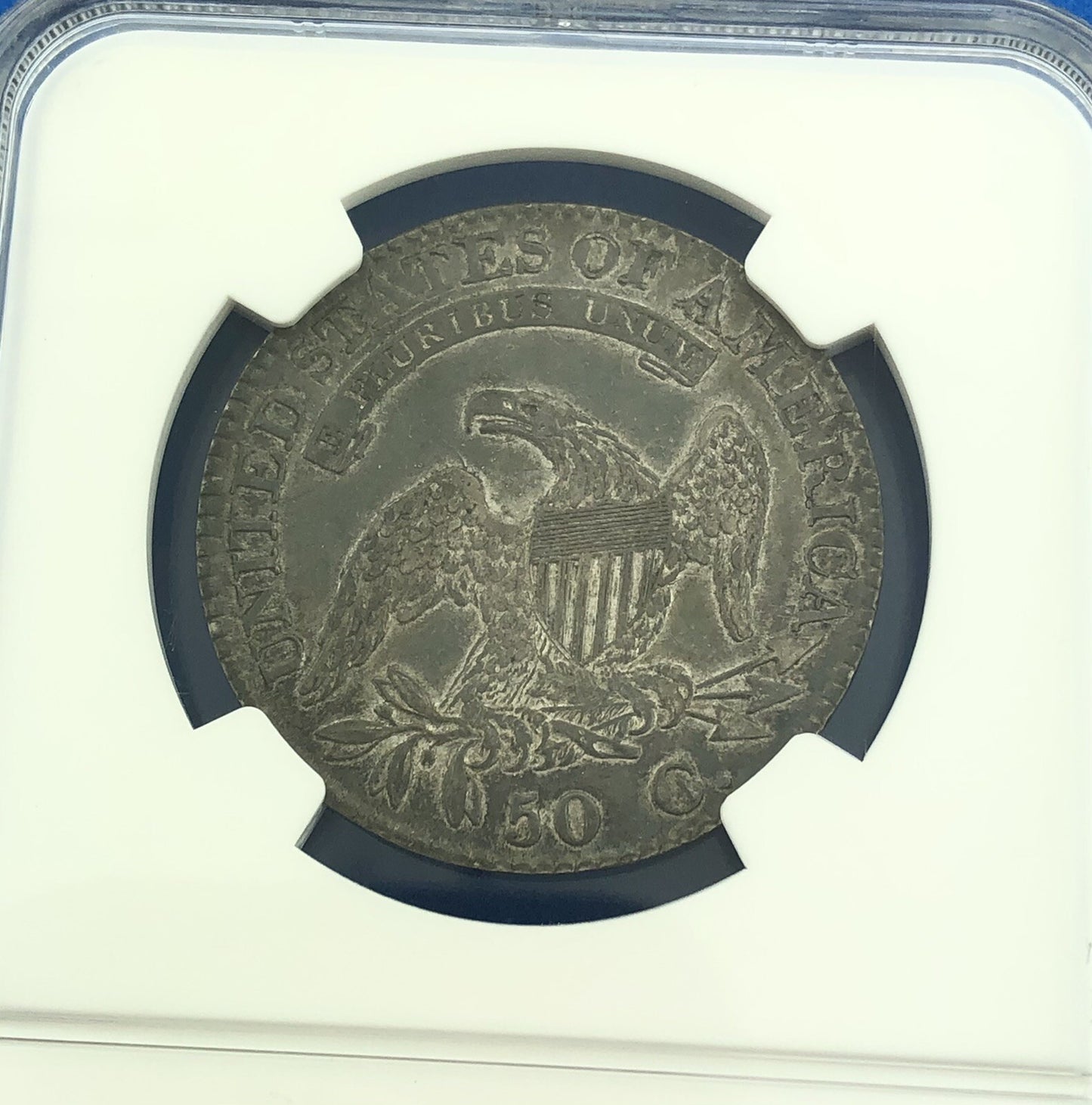 1824 Capped Bust Silver Half Dollar 50c Lettered Edge NGC XF45 Early US Coin