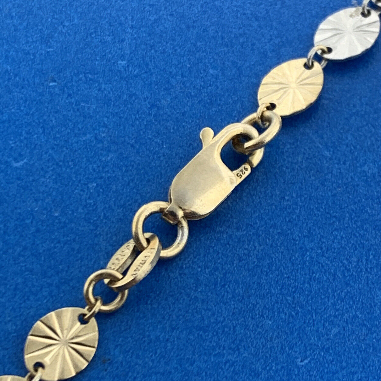 Karizia Spa KA1772 Sterling Silver Vermeil 2 Tone Pinwheel Star Burst Bracelet