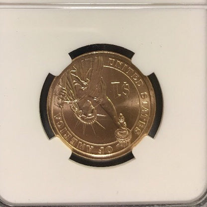 2007 P John Adams Presidential Dollar $1 NGC MS65 First Day of Issue