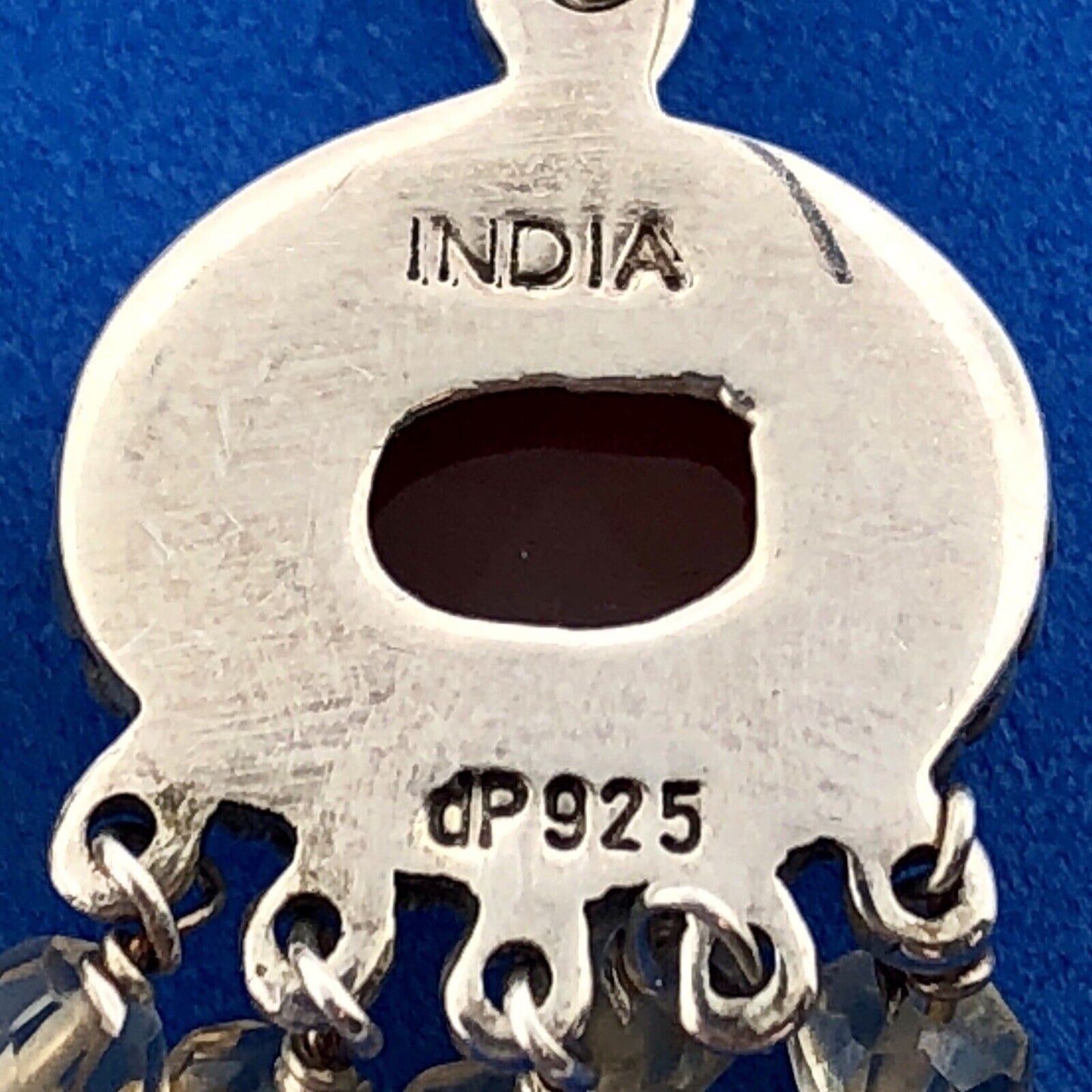 Doug Paulus DP Sterling Silver 925 Carnelian Citrine Bead Drop Dangle Earrings