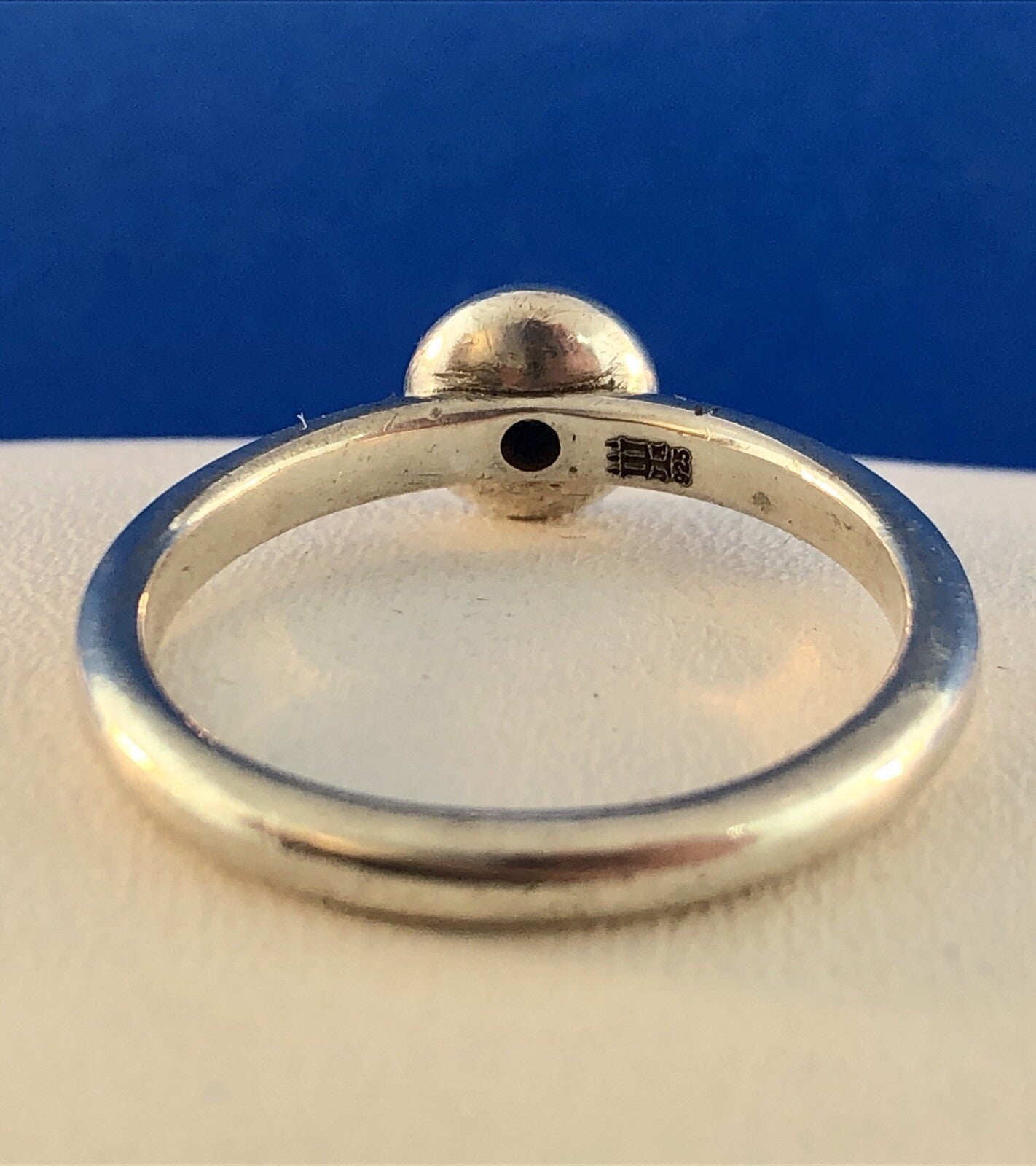 James Avery 925 Sterling Silver Remembrance Aqua Spinel Designer Size 7.25 Ring