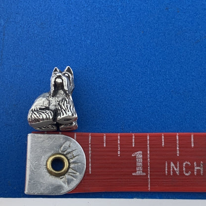 Designer 925 Sterling Silver Scottish Terrier Dog Puppy Slide Bracelet Charm