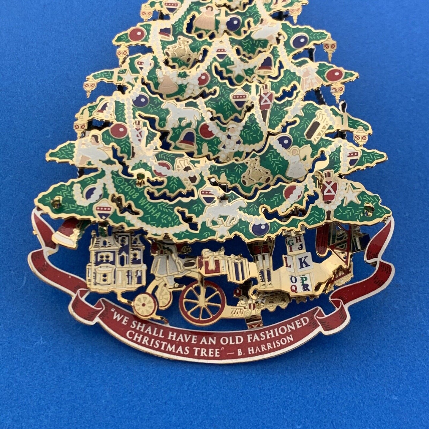 2008 White House Historical Association Harrison Era Tree Christmas Ornament