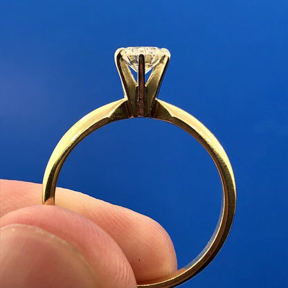 14K Yellow Gold Diamond Solitaire Floral Accent Guard Engagement Bridal Ring Set