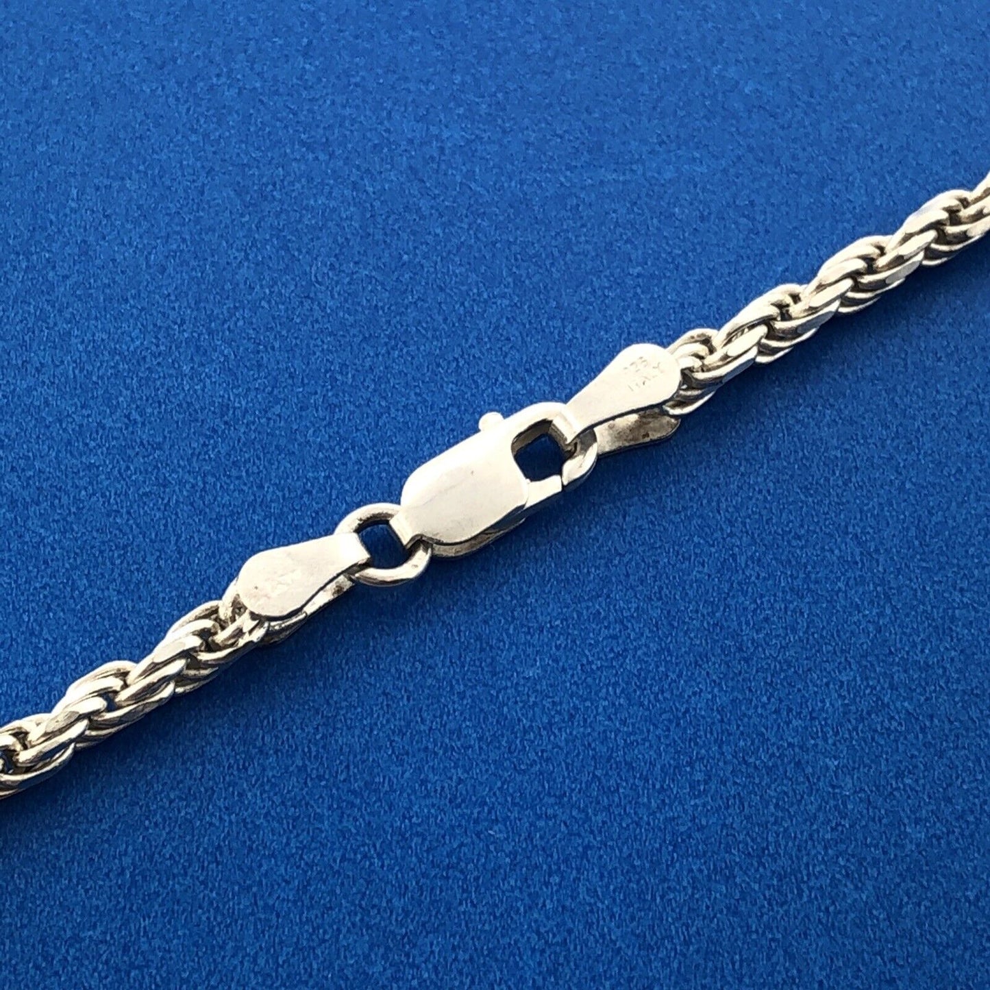 Milor Italy 925 Sterling Silver 2.70 mm Statement Rope Chain Necklace