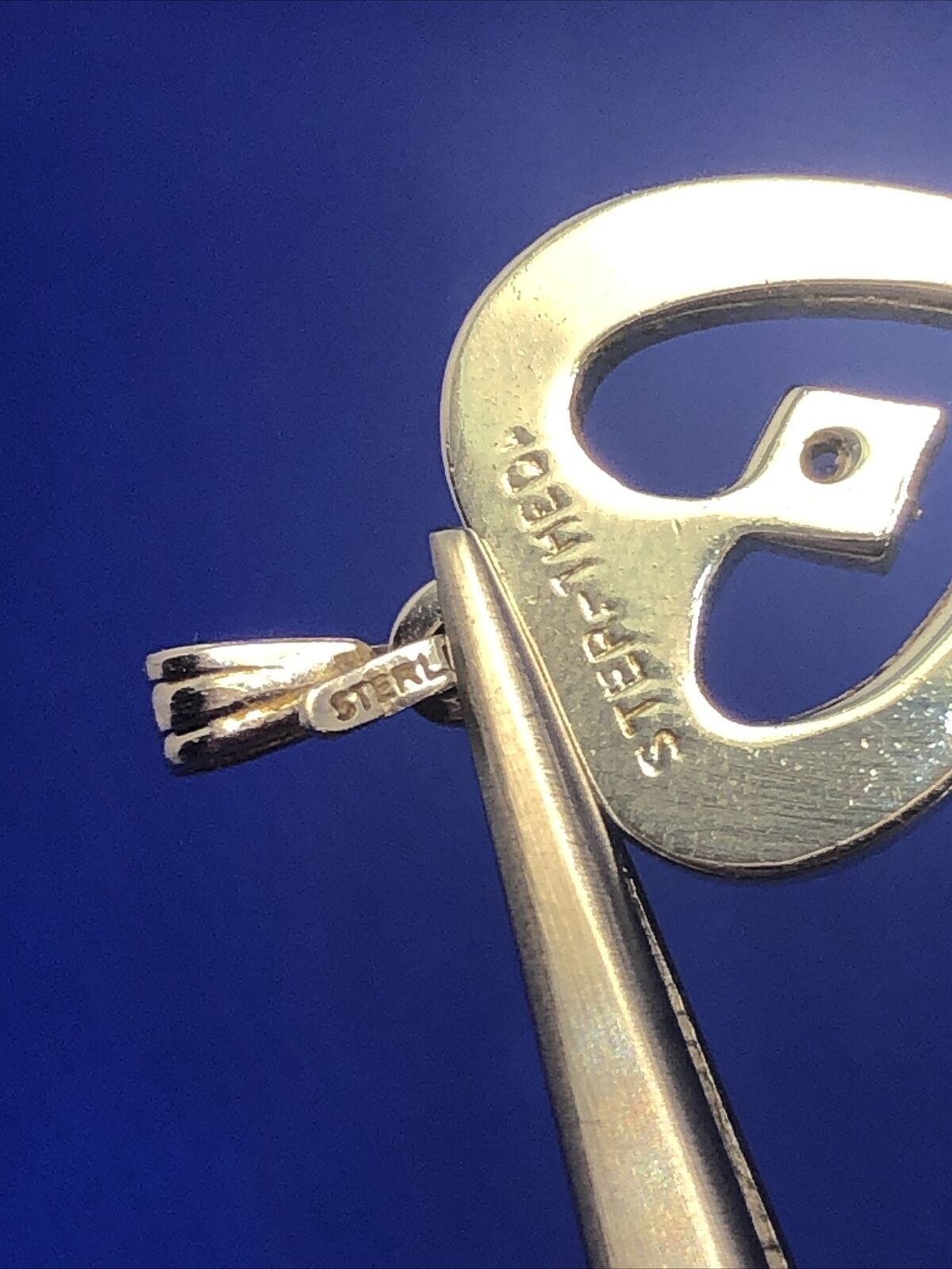 Designer THEDA 925 Sterling Silver White Amethyst Heart Love Anniversary Pendant