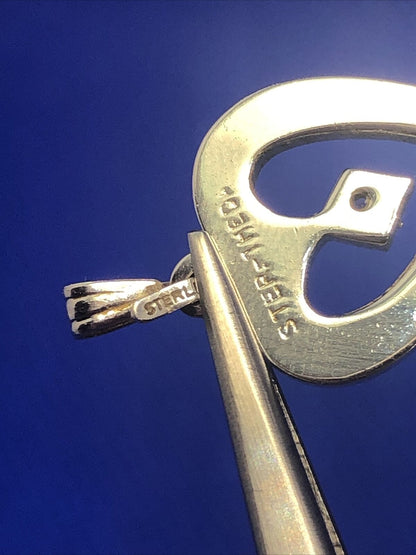 Designer THEDA 925 Sterling Silver White Amethyst Heart Love Anniversary Pendant