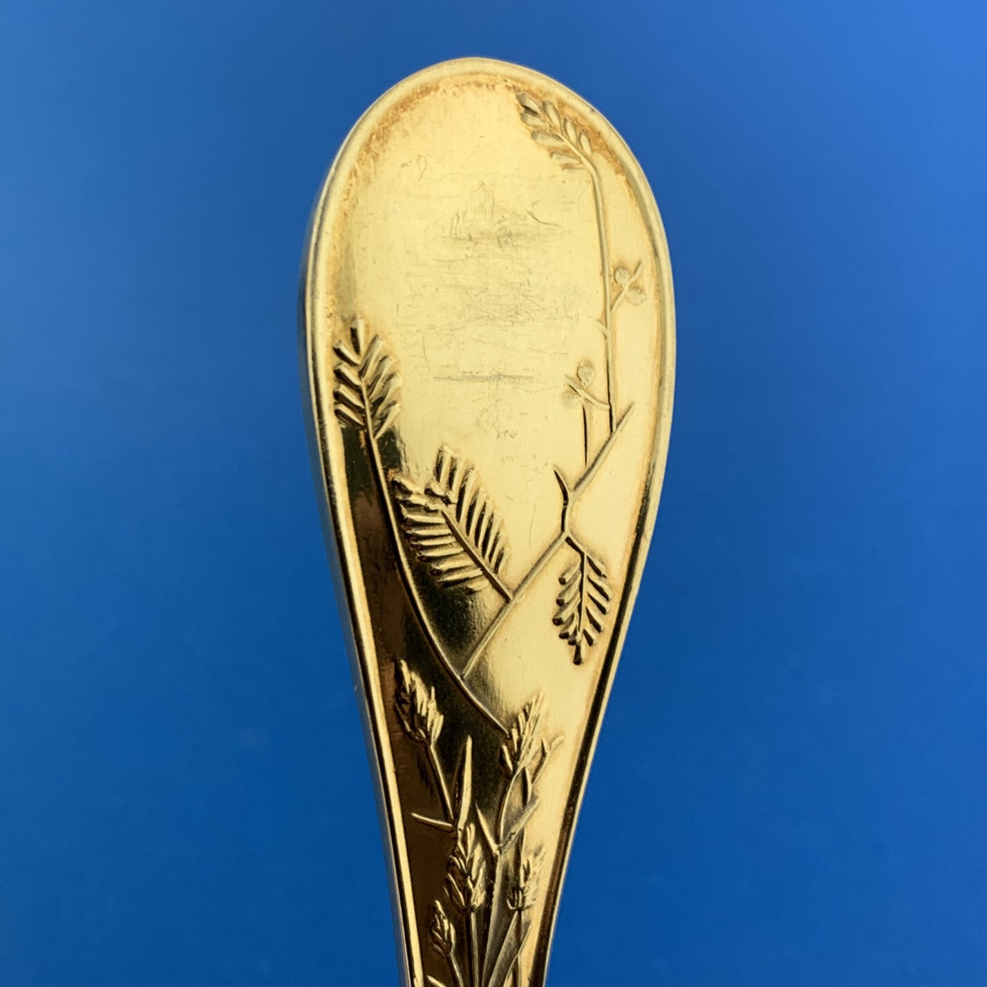 Tiffany & Co Vermeil Gold Washed Sterling Silver 925 Audubon Oval Soup Spoons