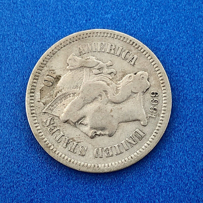 1869 P Nickel Three Cent Piece 3c Better Key Rare Scarce Philadelphia Coin
